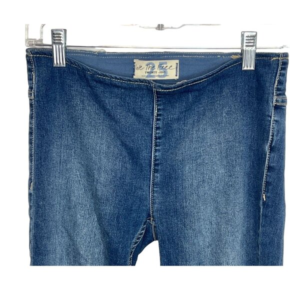 Free People We The Free Penny Pull-On Flare Blue Jeans - Size 25 - Picture 8 of 8